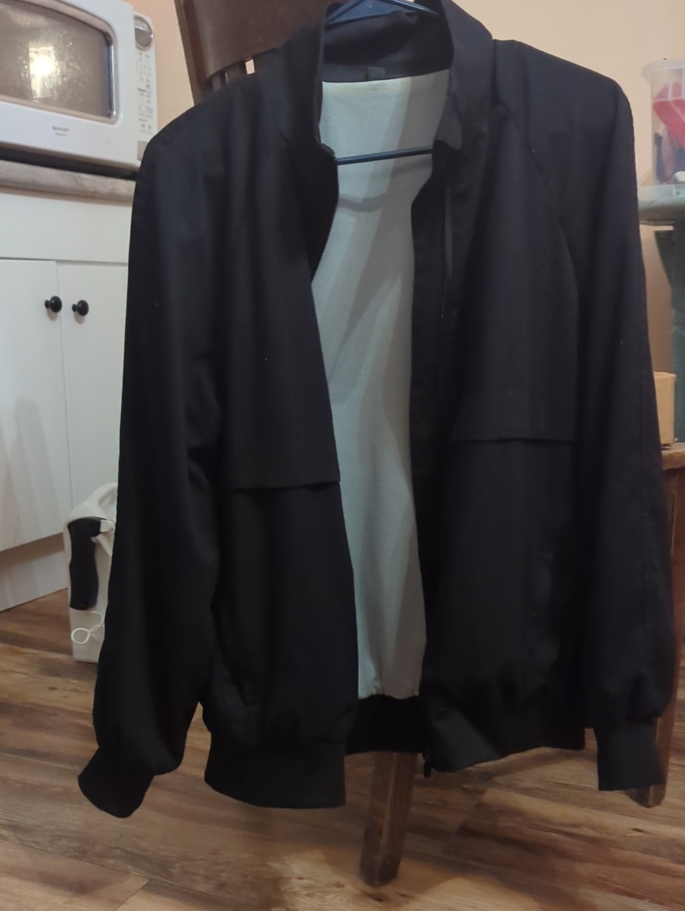 Lightweight Black Bomber Nursing Jacket